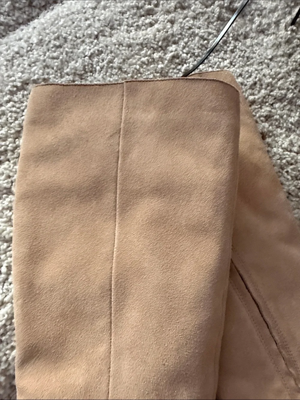 Dolce Vita Beige Suede Over-the-Knee Boots